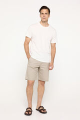 Springfield Bermuda b&aacute;sica lisa Springfield Beige