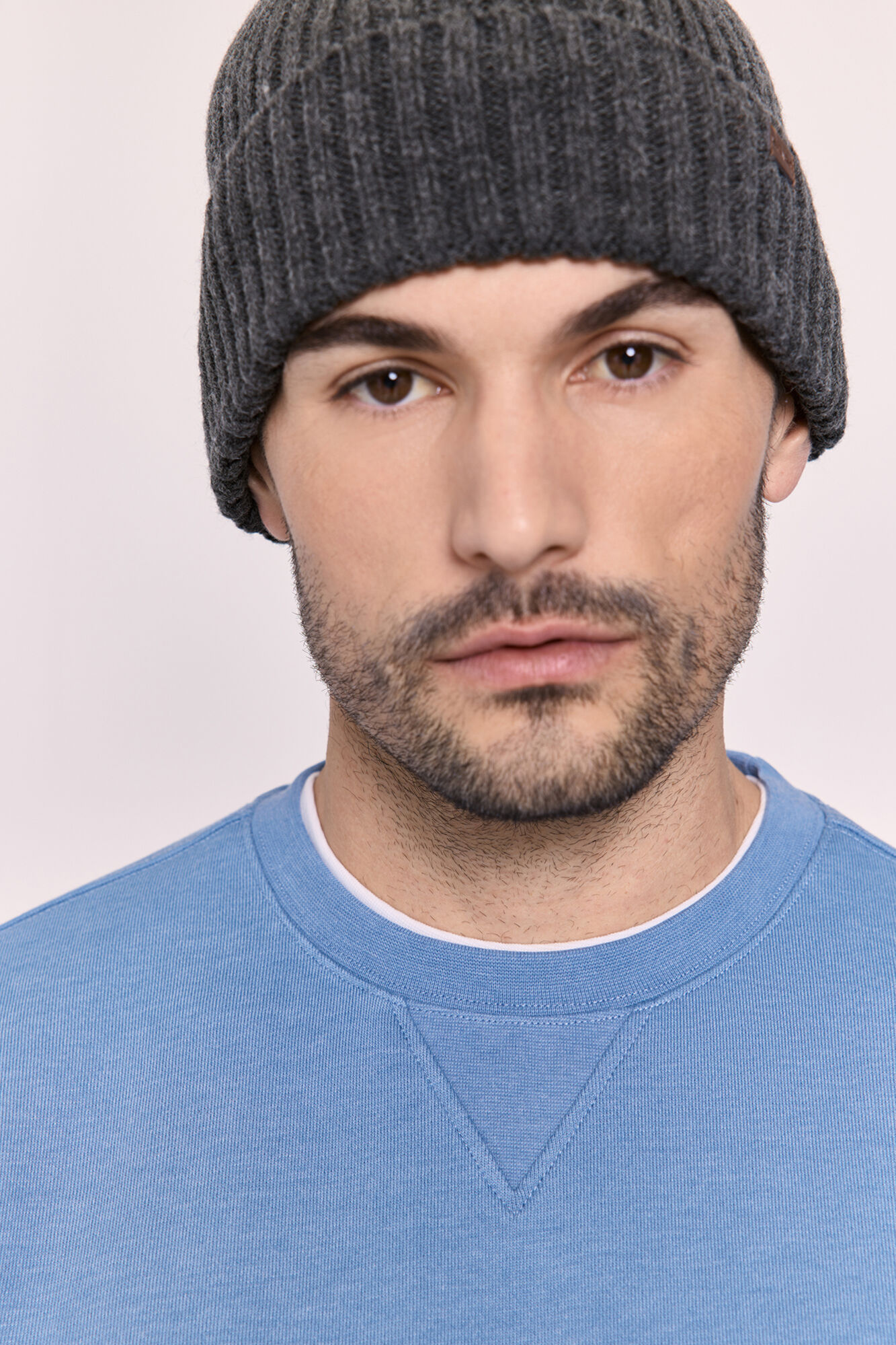 Milano Sudadera cuello redondo con logo Azul