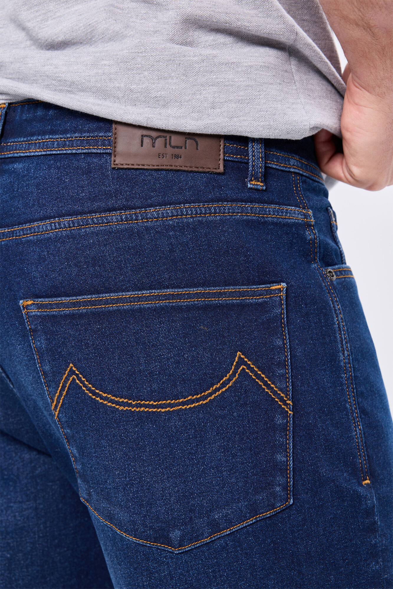 Milano Pantal&oacute;n denim c&oacute;modo Azul Oscuro