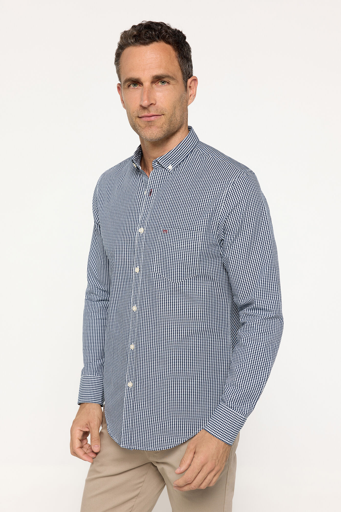 Milano Camisa Popel&iacute;n Cuadros Navy
