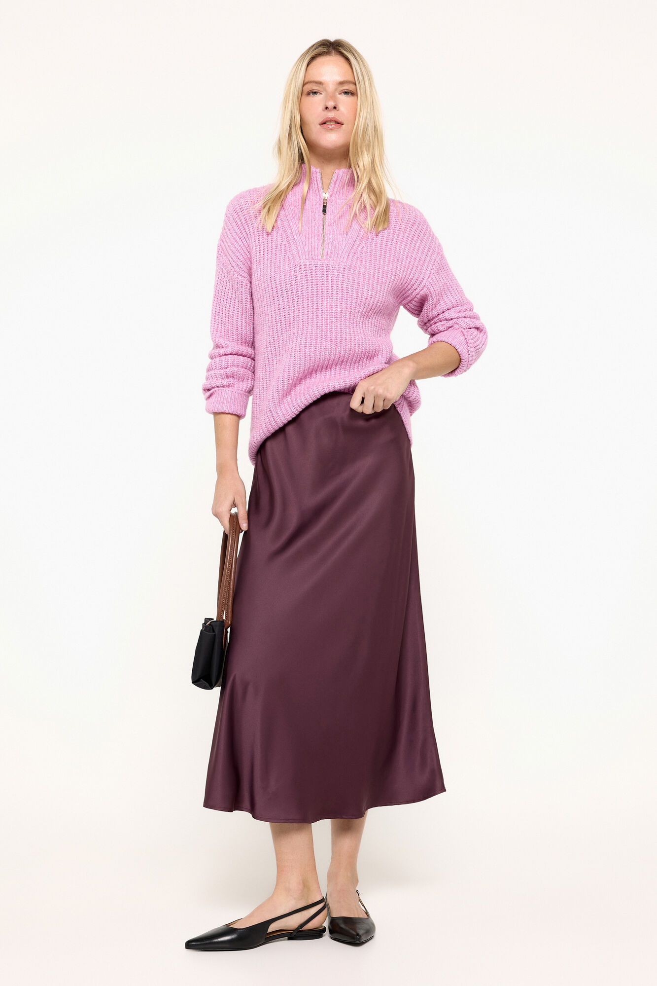 Milano Jersey cuello alto cremallera