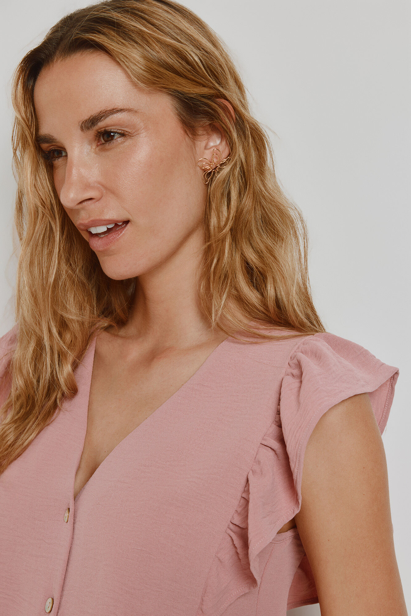 Milano Blusa con volantes