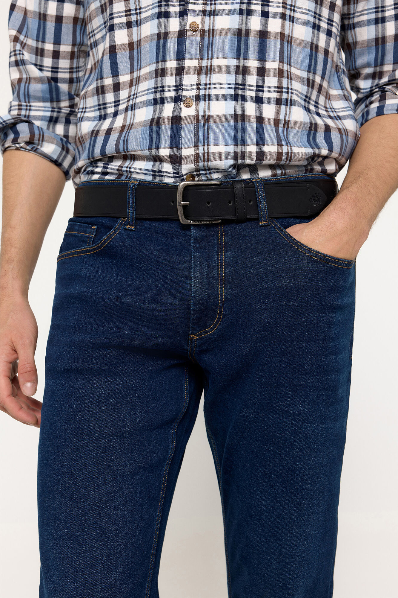 Milano Pantal&oacute;n Denim Comfort Navy