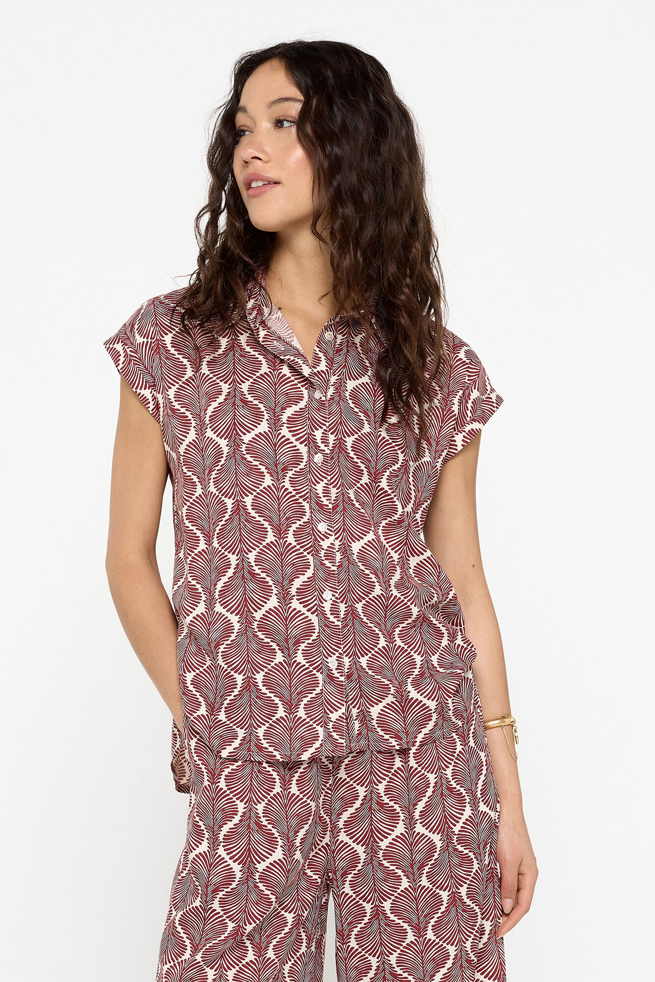 Milano Camisa manga corta estampada.