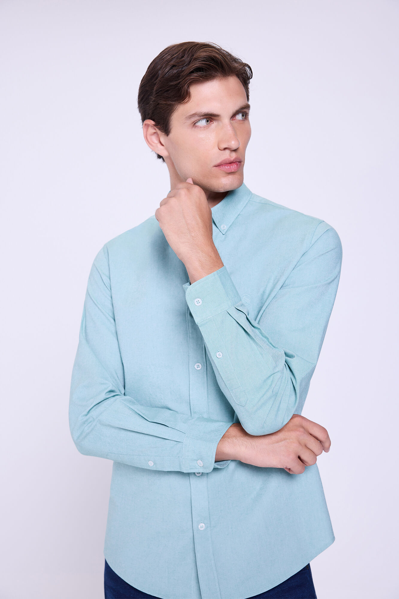 Springfield Camisa Oxford liso