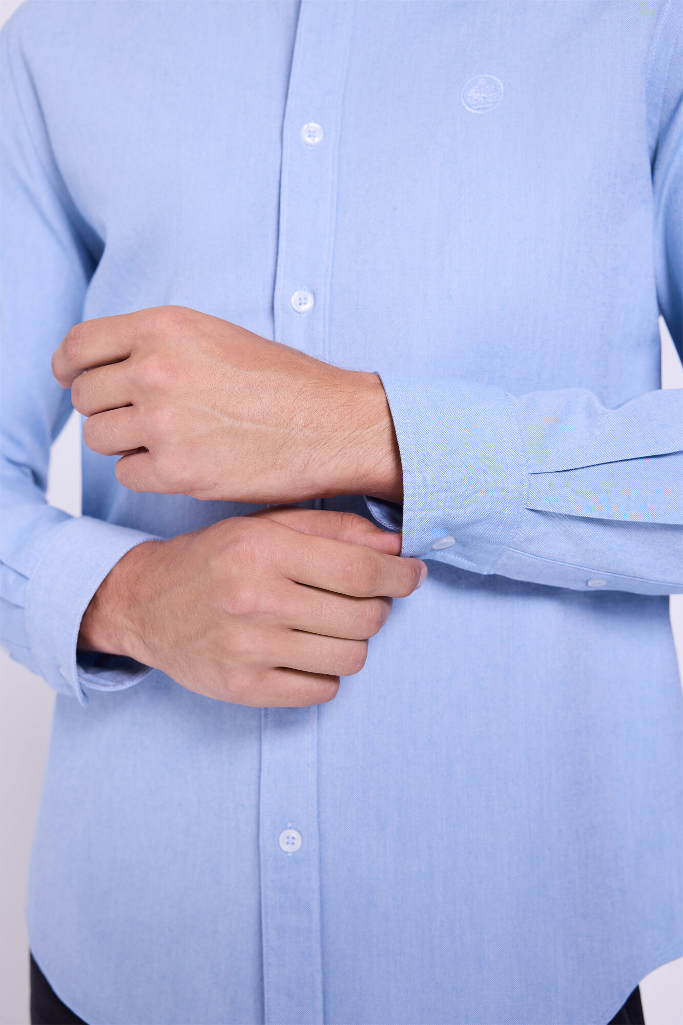 Springfield Camisa Oxford liso Azul