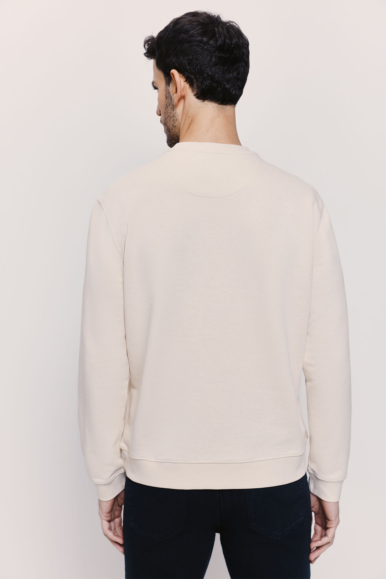 Springfield Sudadera cuello redondo con logo natural