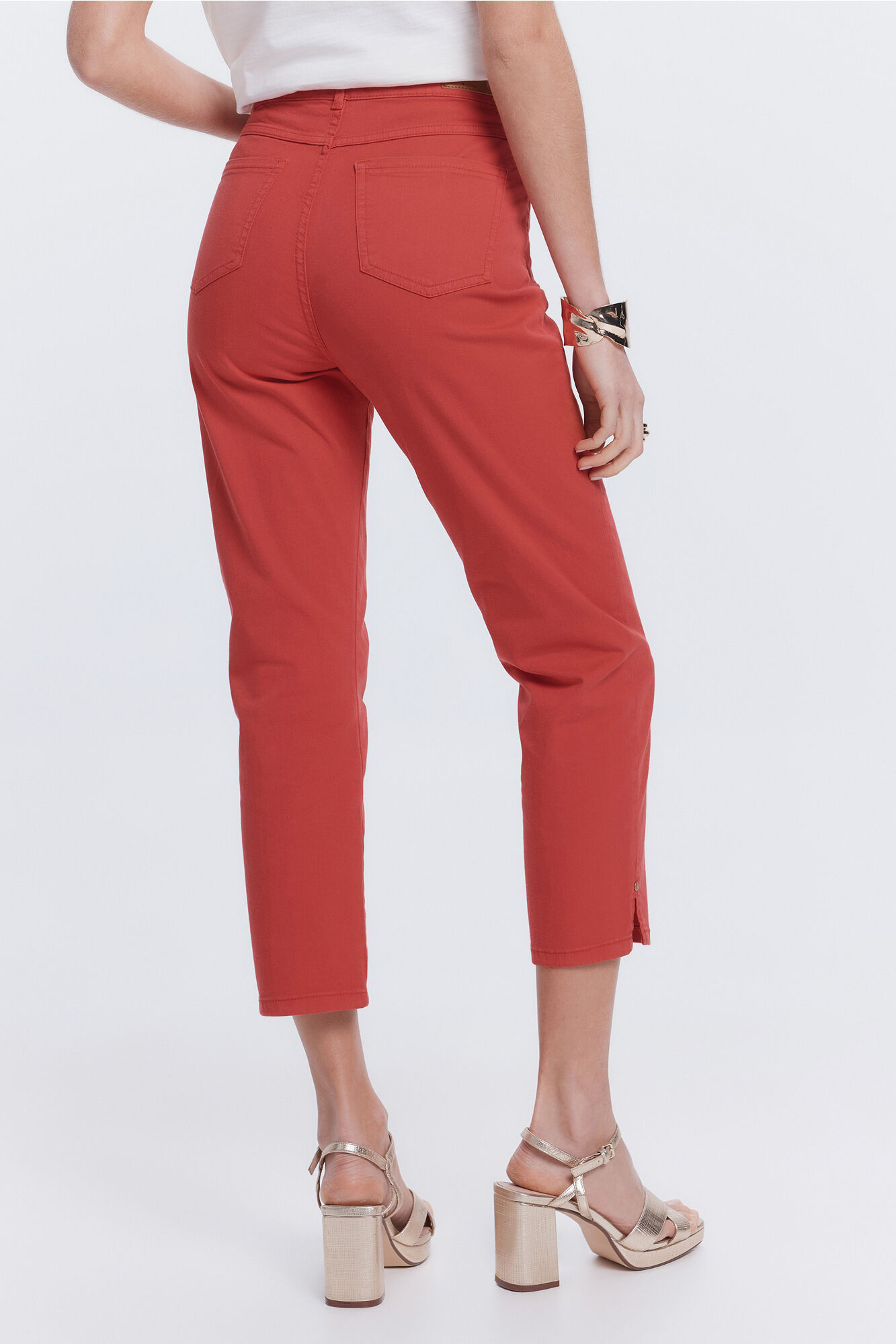Milano Pantal&oacute;n pirata cinco bolsillos Rojo