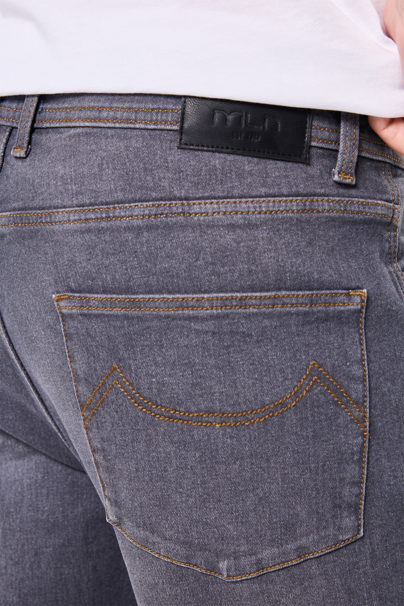 Milano Pantal&oacute;n denim c&oacute;modo Gris