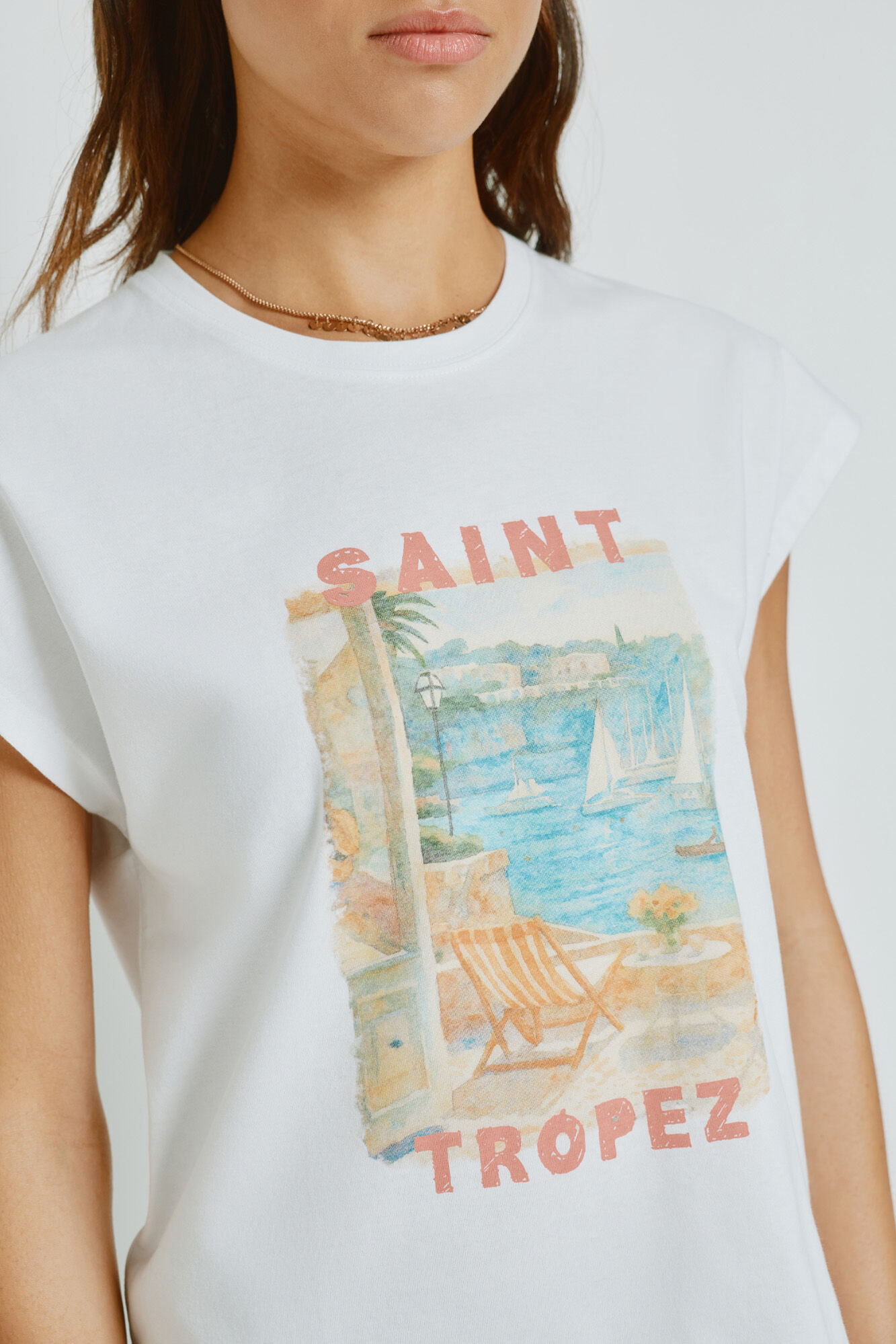 Milano Playera estampada de manga corta Blanco