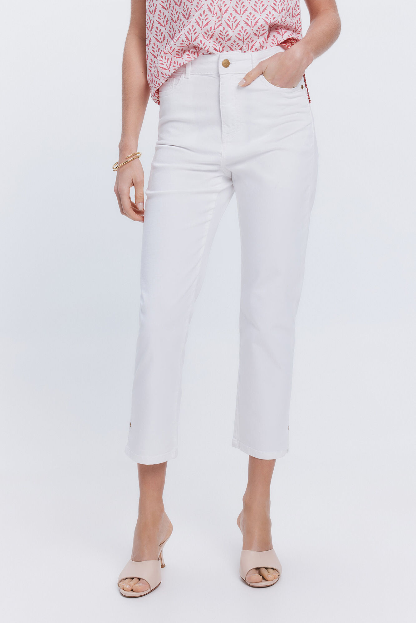 Milano Pantal&oacute;n pirata cinco bolsillos Blanco