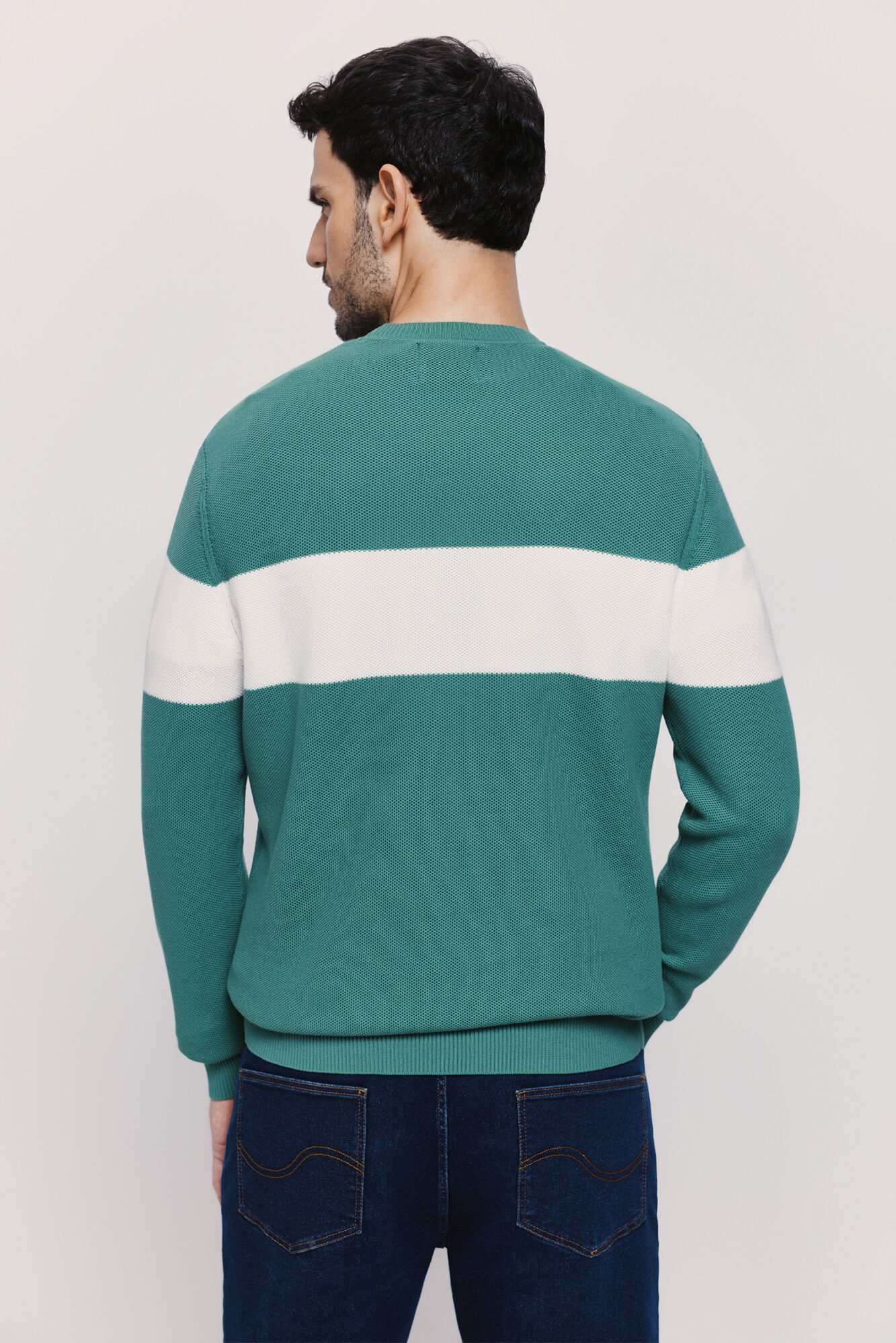 Springfield Su&eacute;ter cuello redondo ajustado Verde