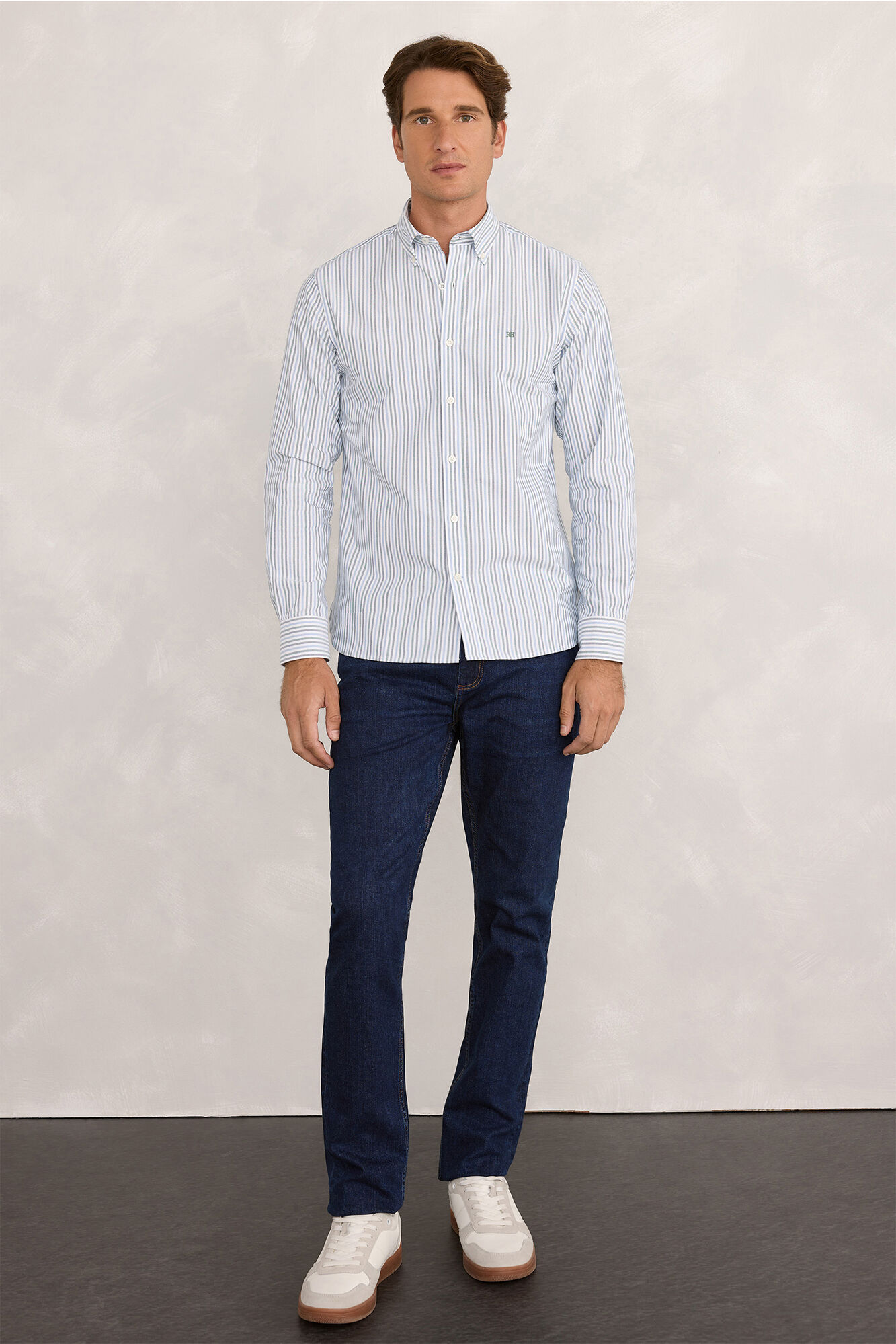 Pedro del Hierro Camisa deportiva a rayas Botella