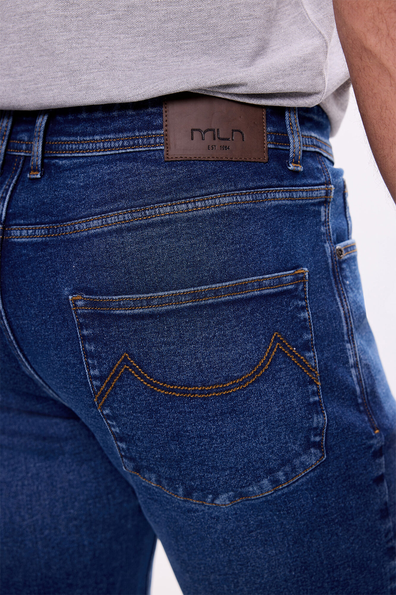 Milano Pantal&oacute;n denim c&oacute;modo Azul