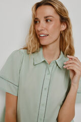 Milano Blusa de manga corta Azul