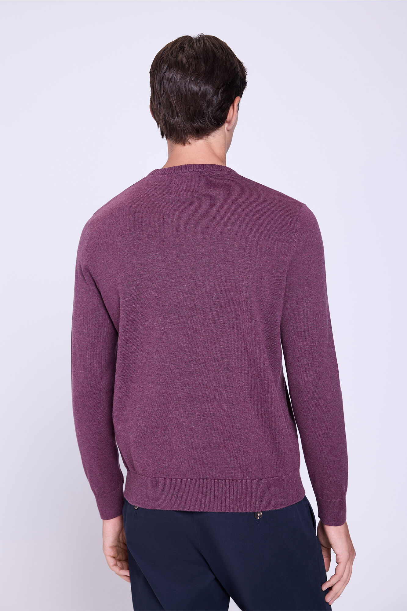 Springfield Jersey b&aacute;sico de cuello redondo  Vino