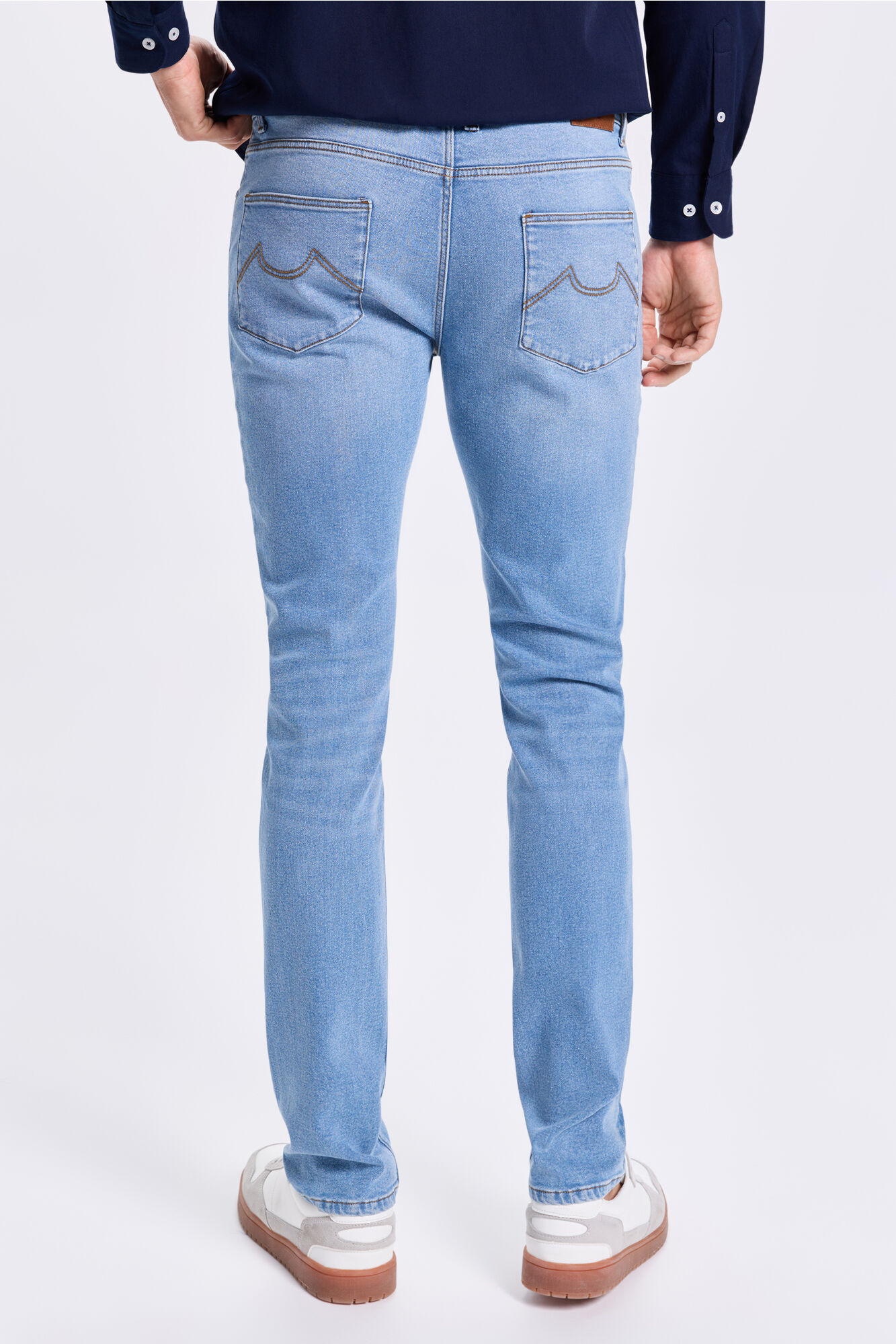 Milano Pantal&oacute;n denim ajustado Azul Claro