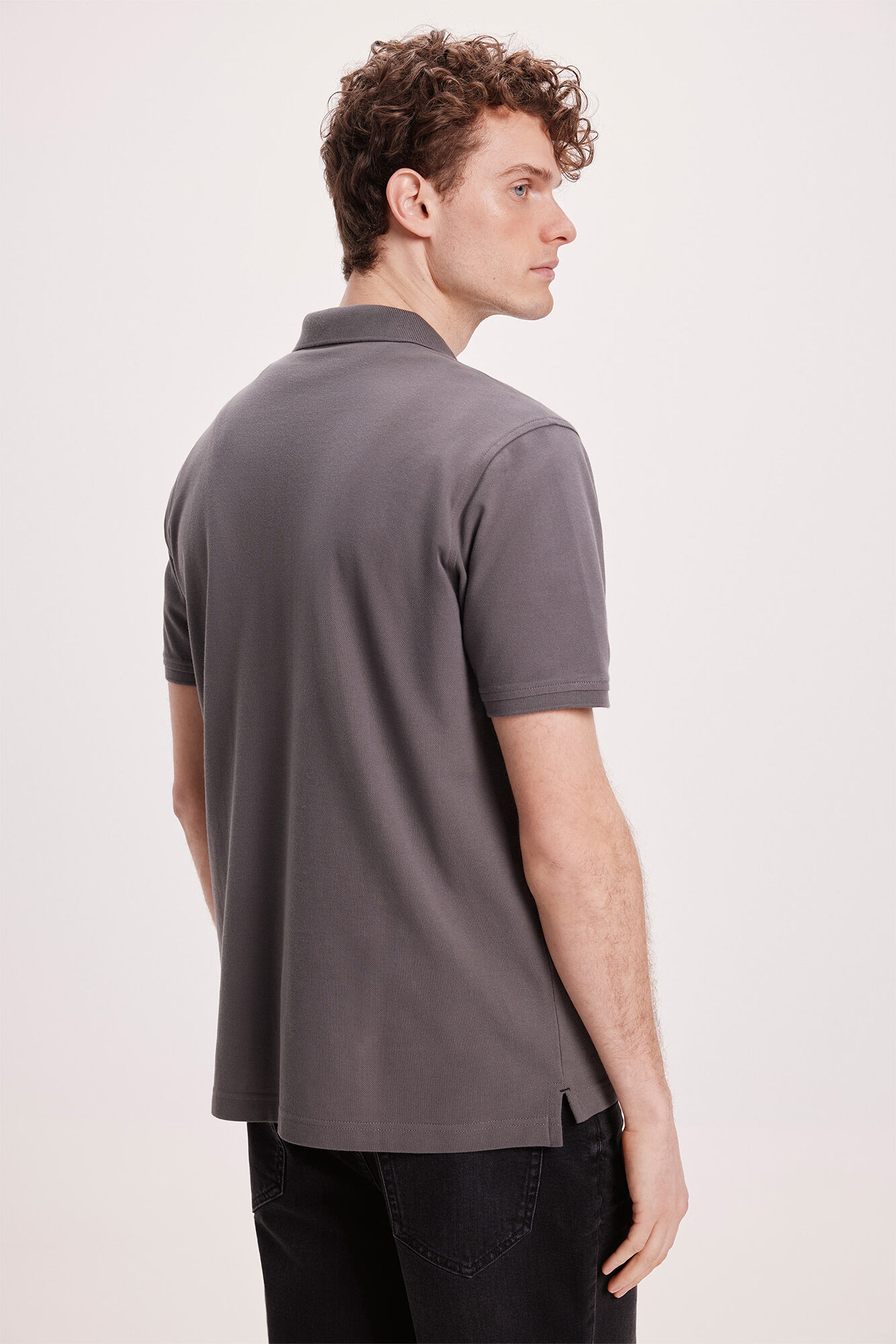 Pedro del Hierro Polo B&aacute;sico PDH Gris Oscuro