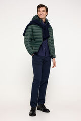 Milano Chaqueta Acolchada Capucha Kaki Oscuro