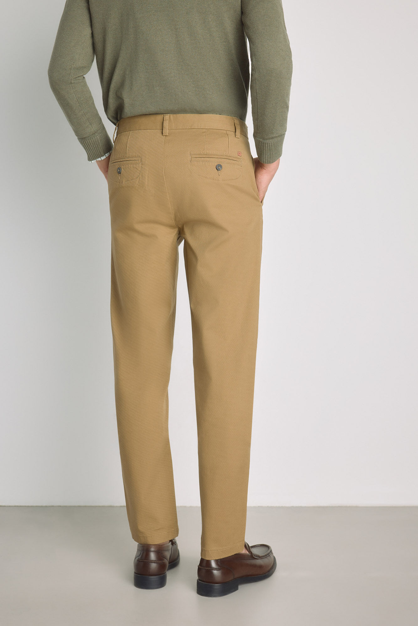 Milano Pantal&oacute;n chino slim fit Beige/Camel