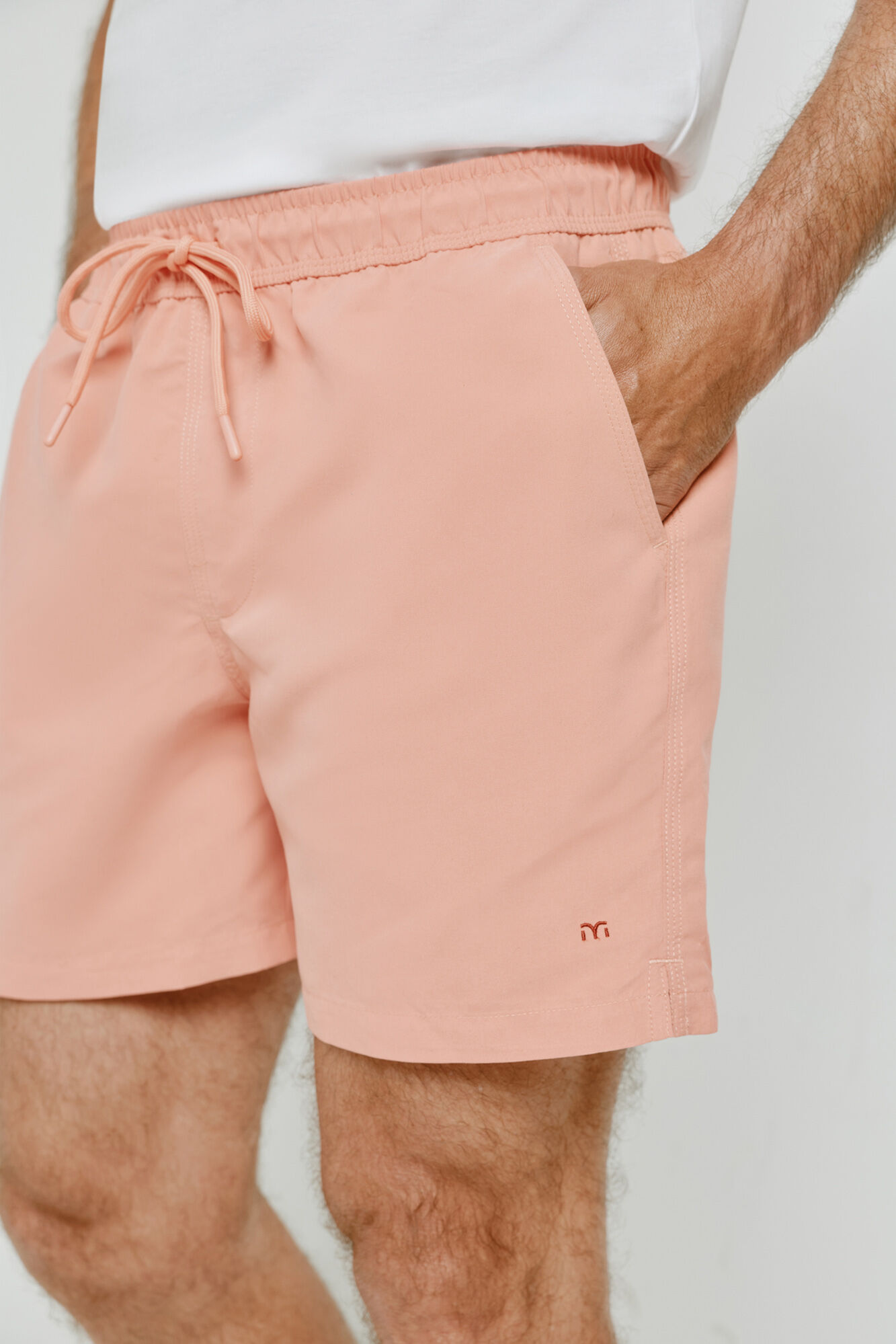 Milano Traje de ba&ntilde;o liso Coral