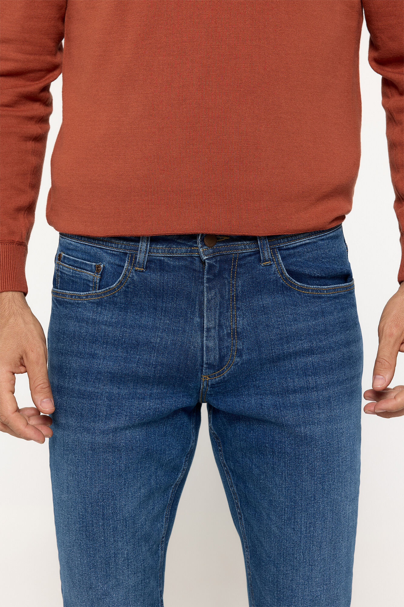 Pedro del Hierro Pantal&oacute;n Denim Slim Azul