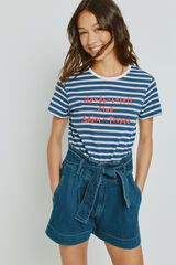 Milano Playera de rayas manga corta Navy