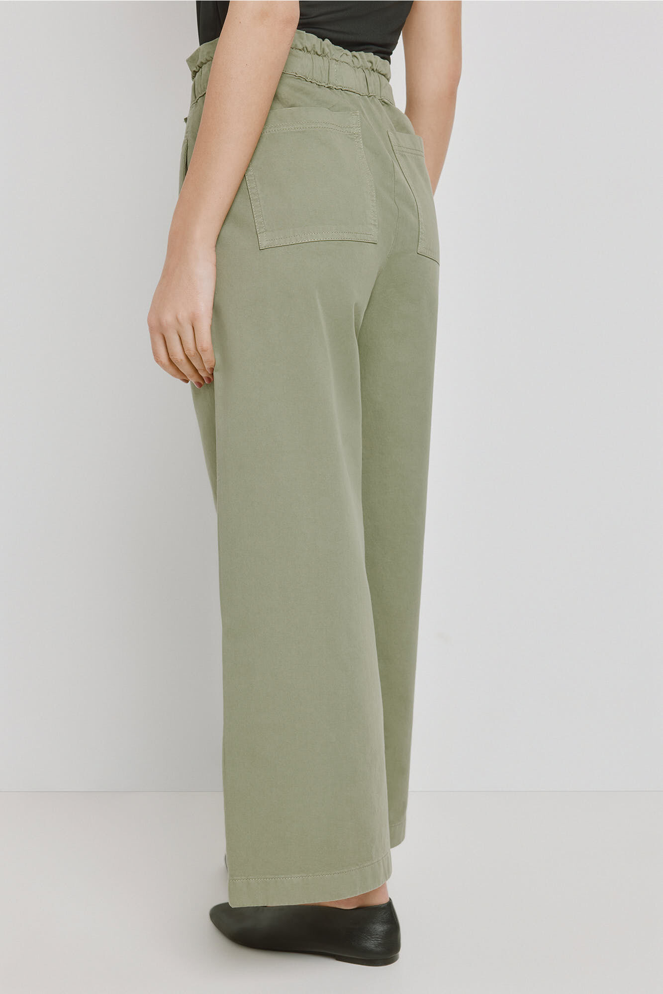 Milano Pantal&oacute;n holgado Kaki Claro