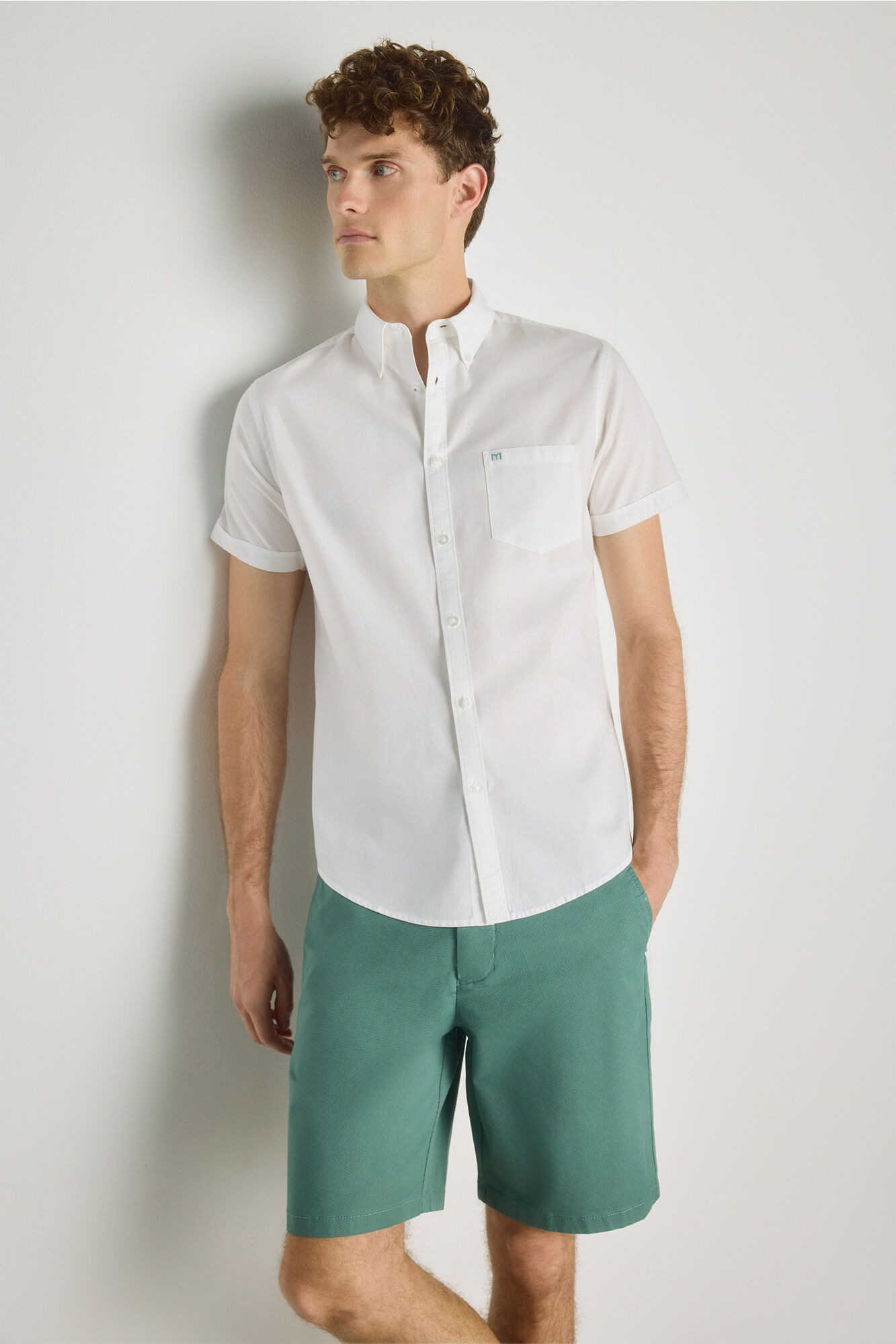 Milano Camisa lisa de manga corta