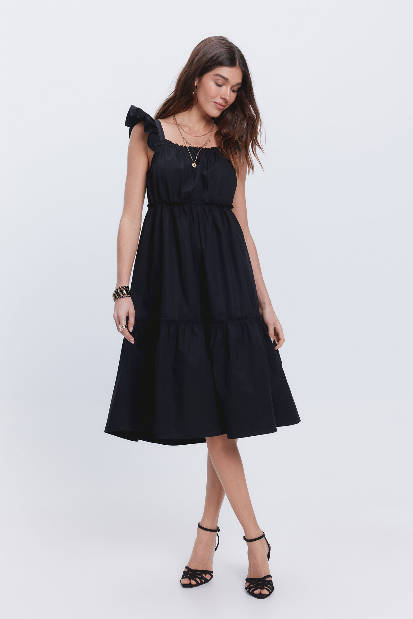 Milano Vestido estilo mesonero Negro
