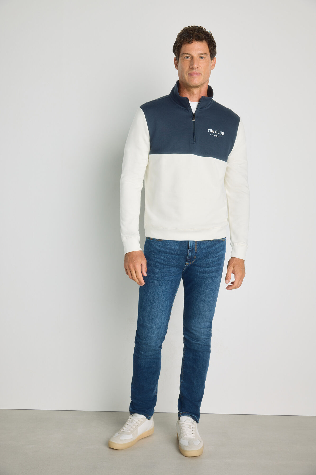 Milano Sudadera cuello semicisne con cierre