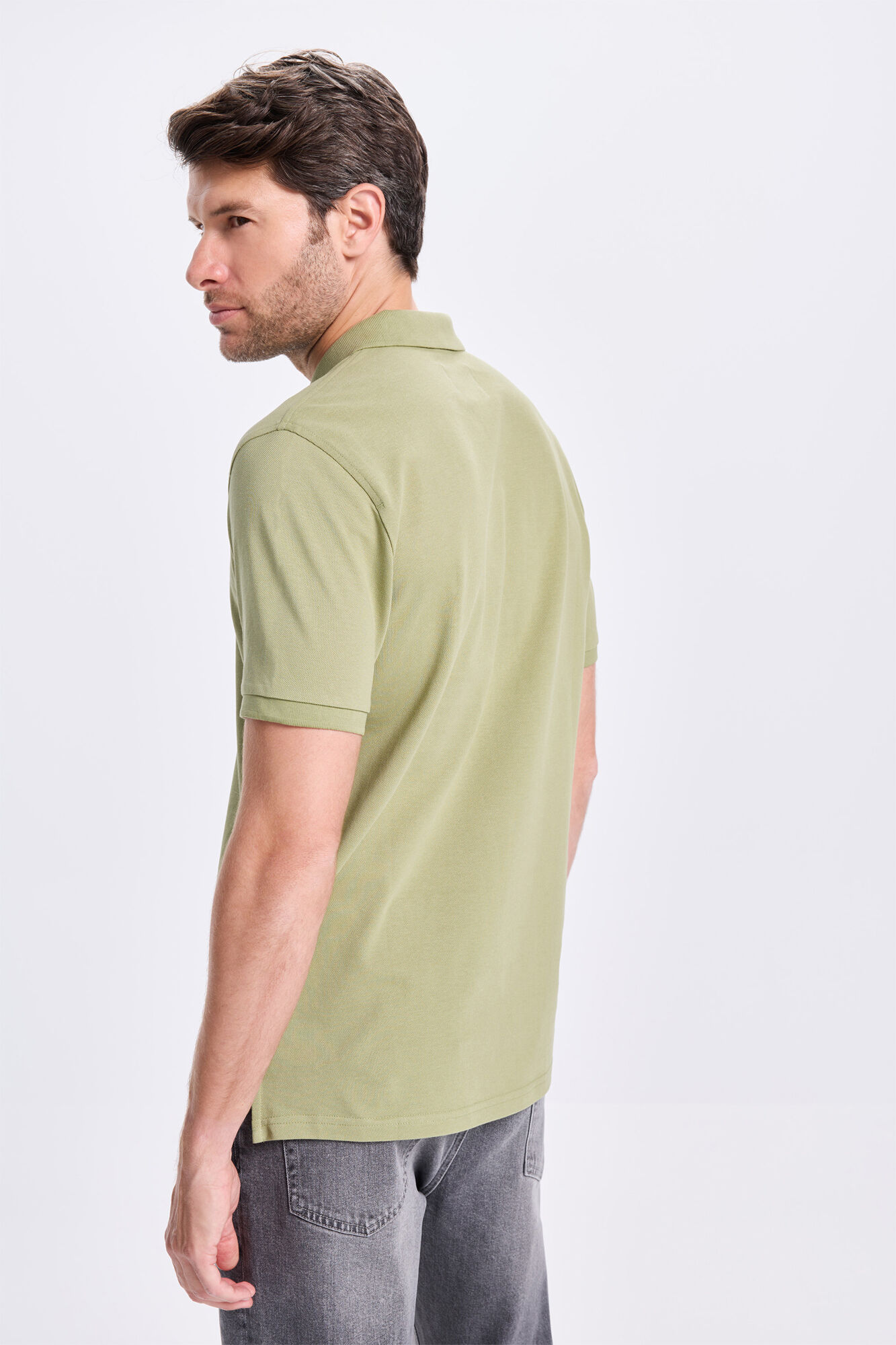 Springfield Polo b&aacute;sico Springfield Kaki Claro