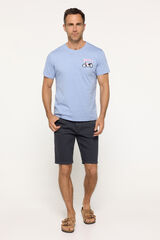 Milano Bermuda Denim Slim. Gris