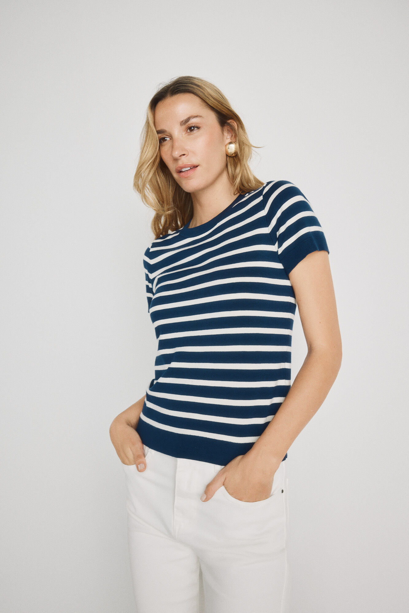Milano Jersey manga corta Navy