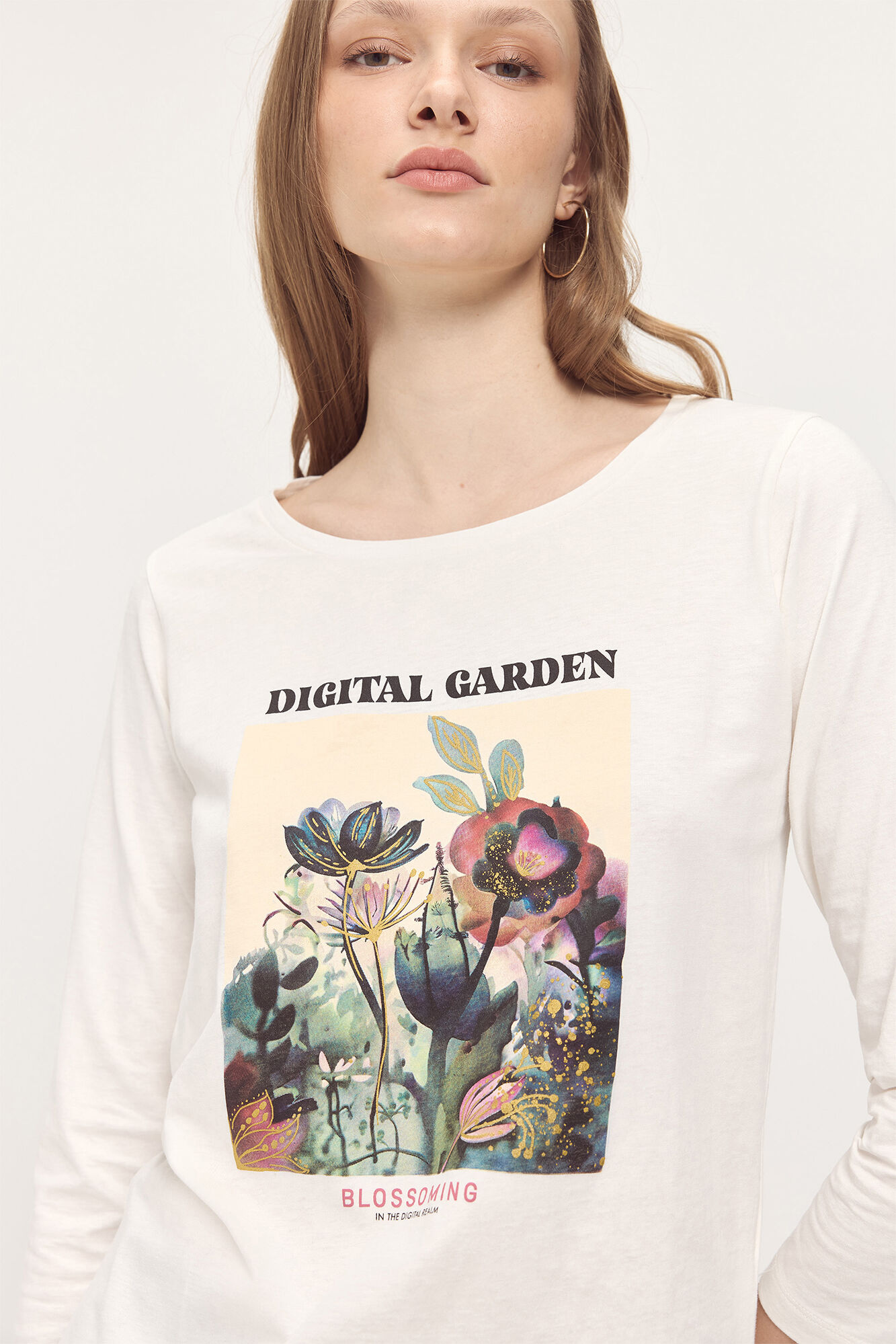Milano Camiseta manga francesa estampado en frontal