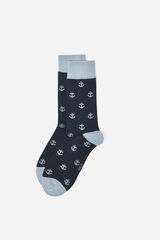 Milano Calcet&iacute;n con estampado de anclas Navy