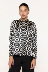 Milano Camisa Satinada Print Estampado