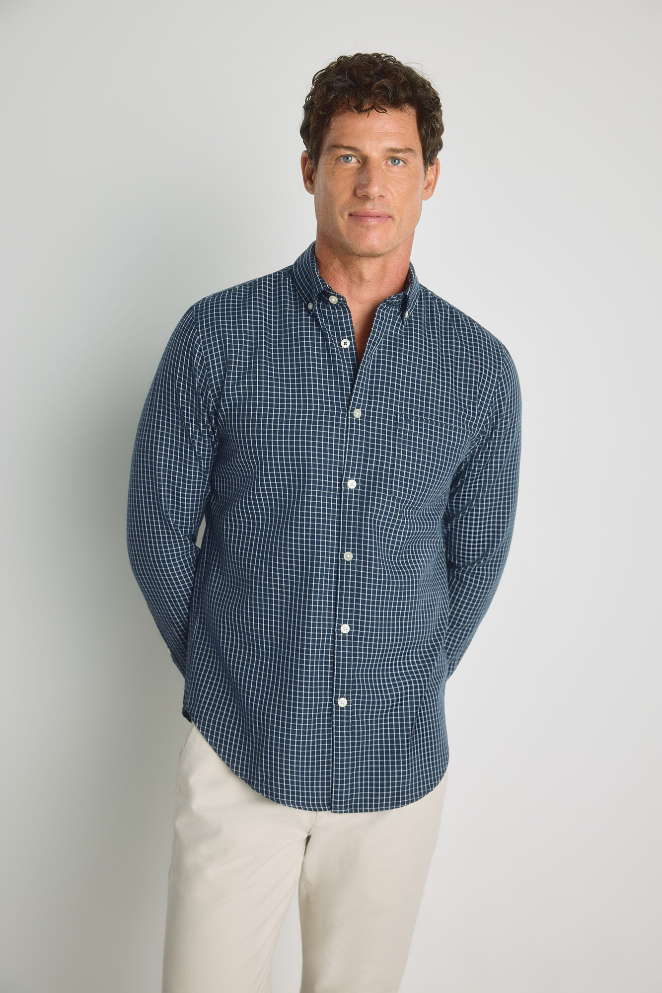Milano Camisa de cuadros manga larga