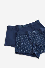 Milano Pack boxer liso y estampado Navy