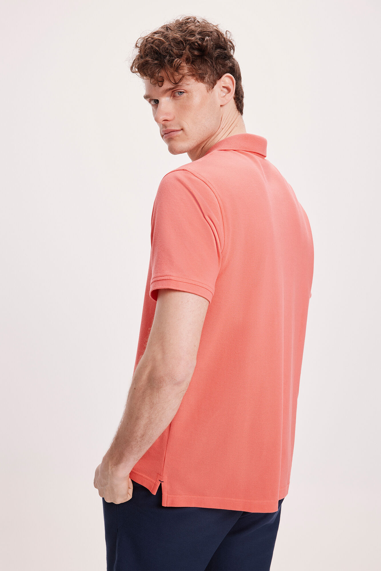 Pedro del Hierro Polo B&aacute;sico PDH Rojo/Coral