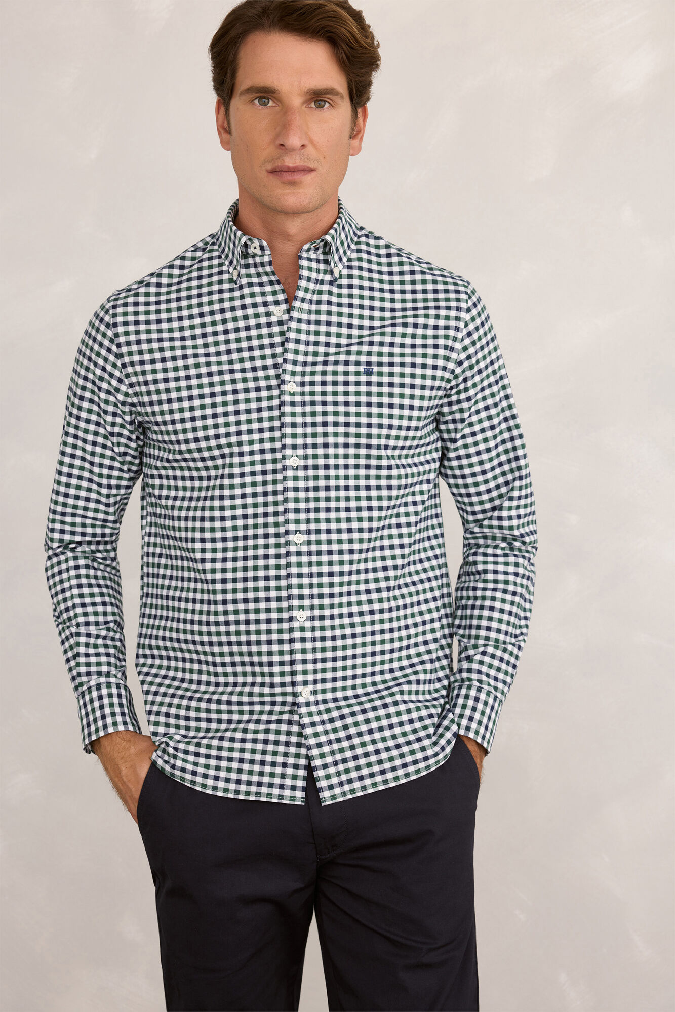 Pedro del Hierro Camisa deportiva a cuadros