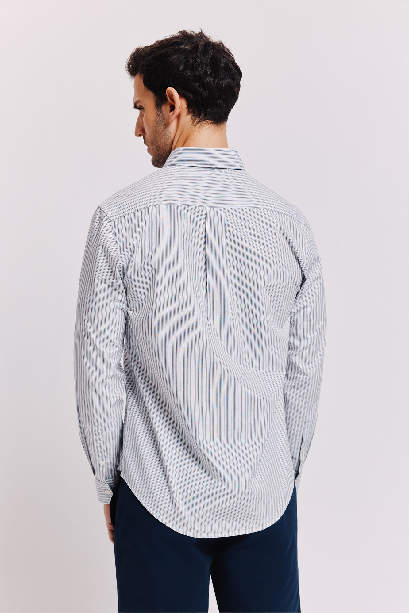 Milano Camisa manga larga a rayas Navy