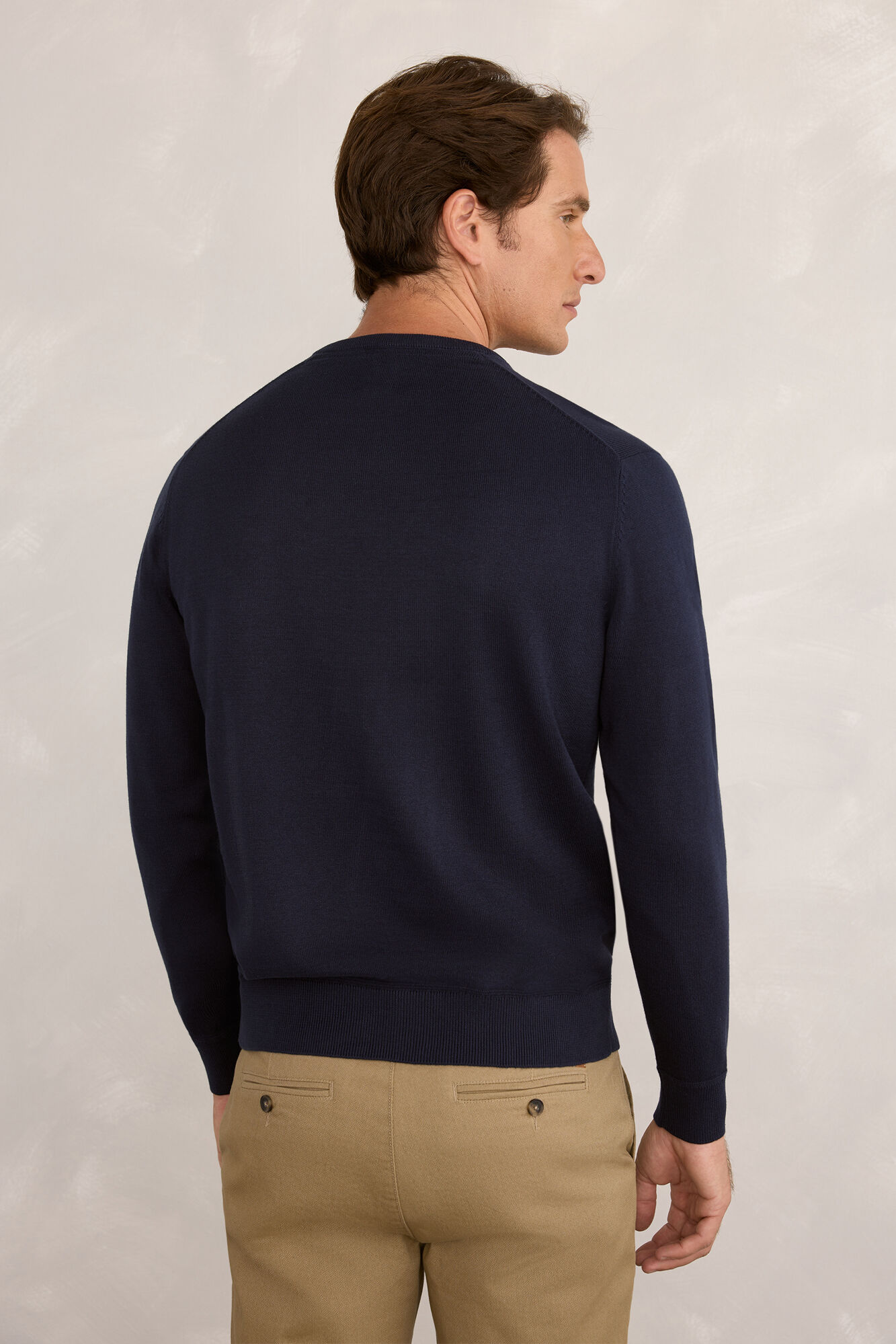 Milano Jersey b&aacute;sico en pico Navy