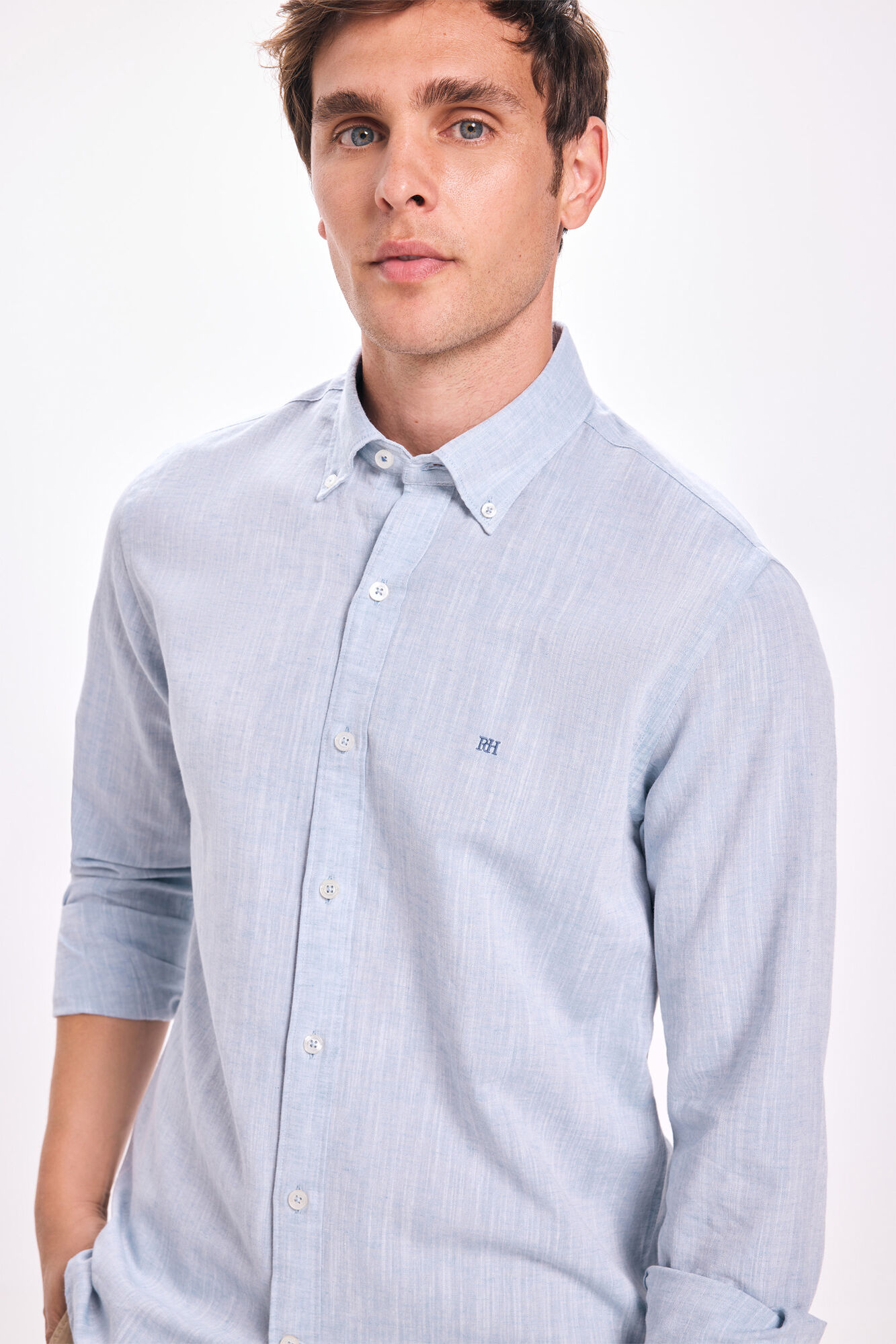 Pedro del Hierro Camisa de lino Pedro Del Hierro