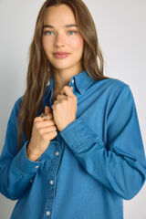 Milano Camisa de denim Azul Claro
