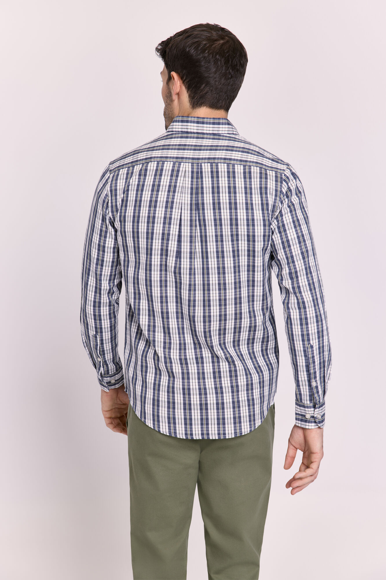 Milano Camisa manga larga a cuadros Navy