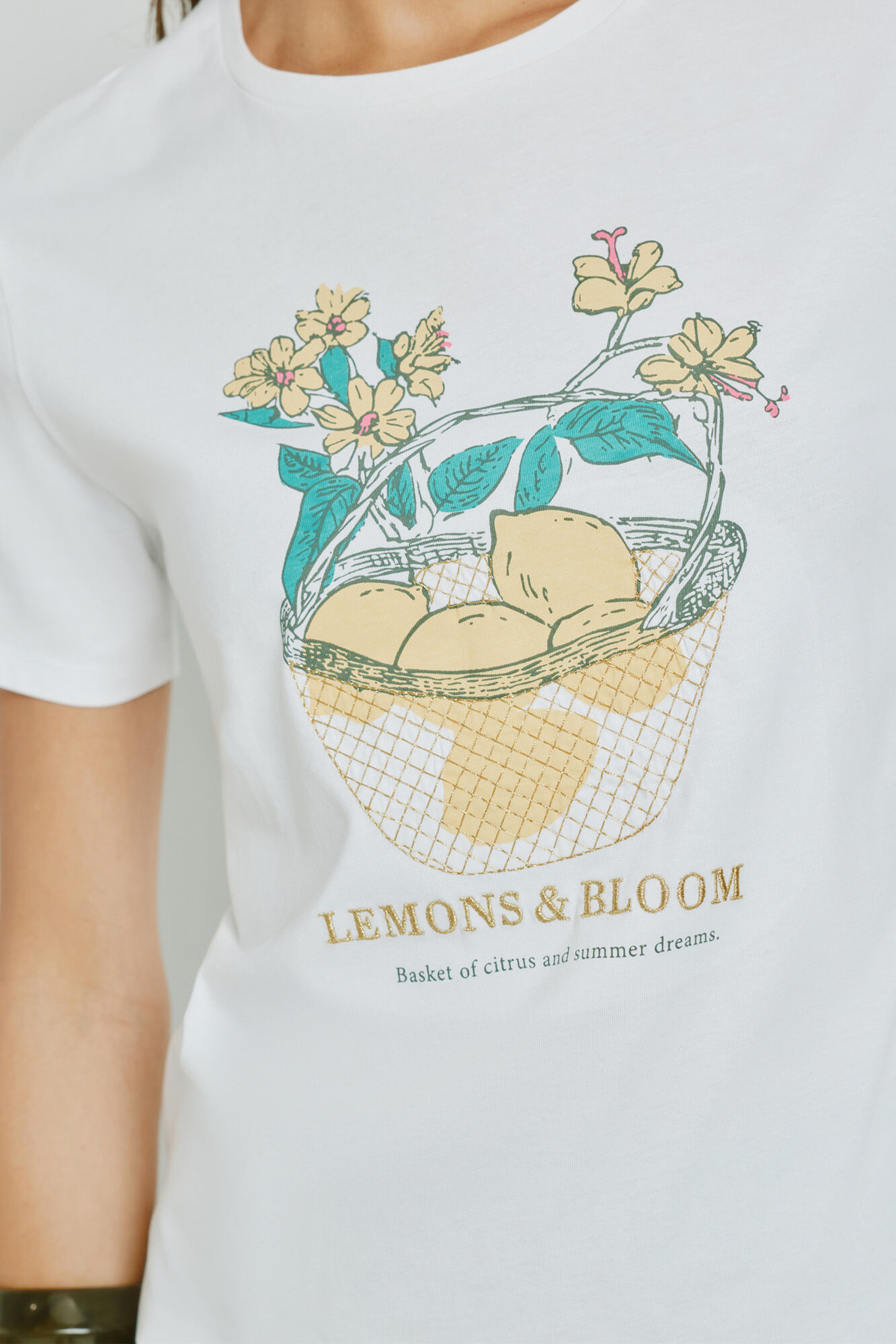 Milano Playera estampada de manga corta Blanco