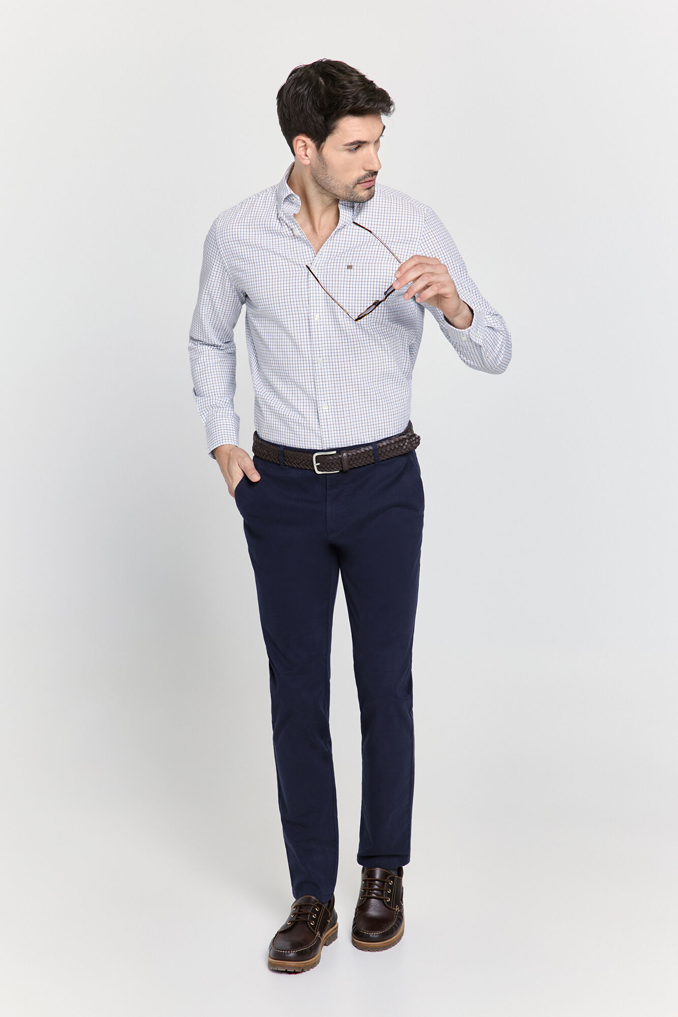 Pedro del Hierro Camisa manga larga a cuadros
