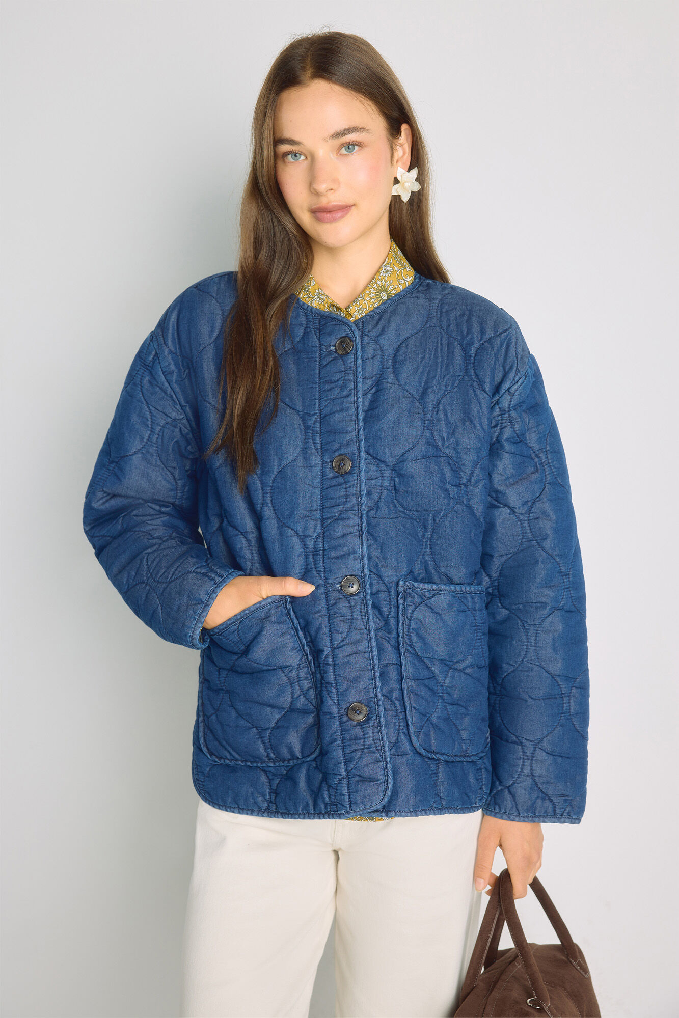 Milano Chamarra acolchada de denim