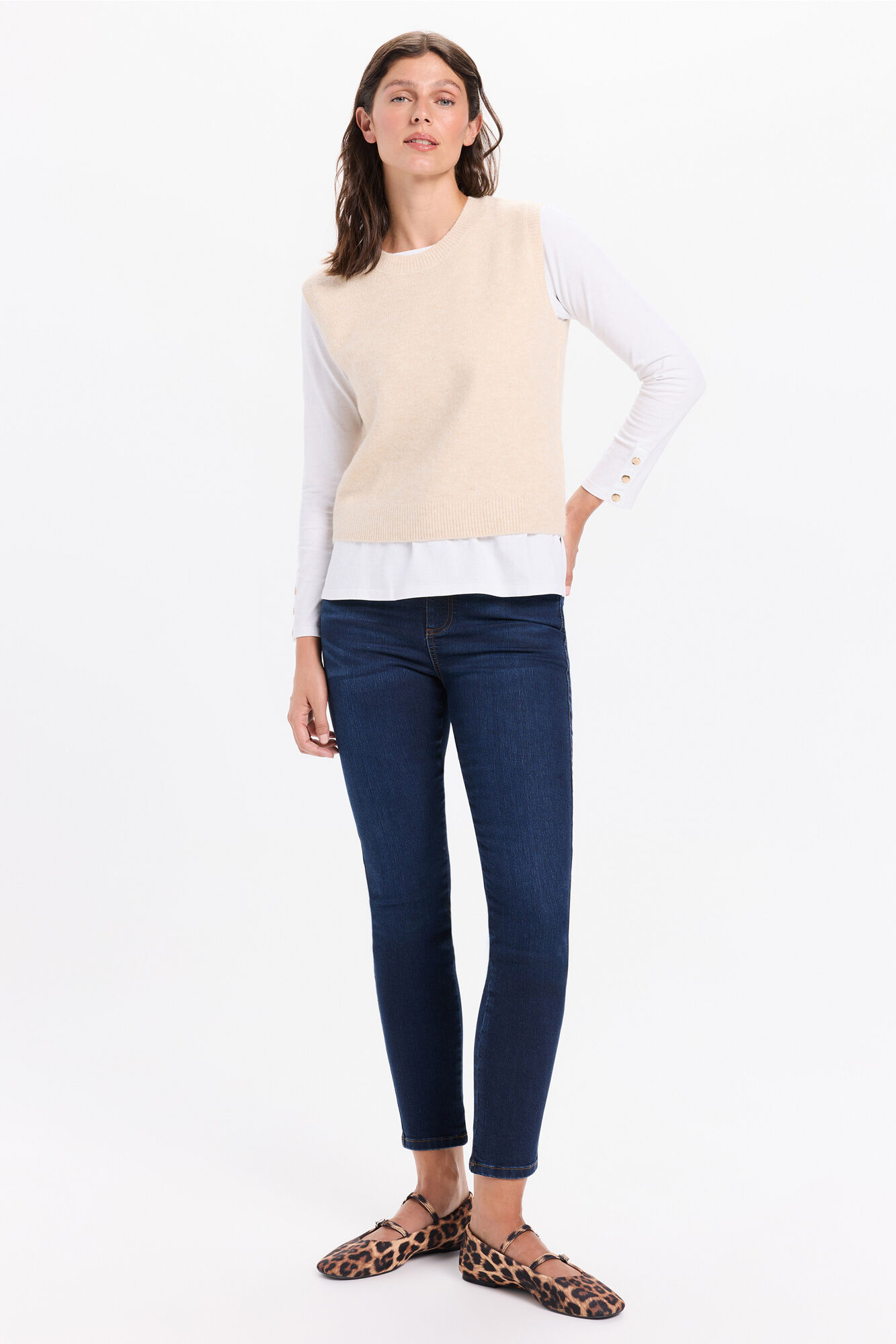 Milano Jeans push-up de tiro medio